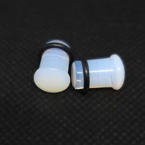 Opalite 7mm (1ga) ear plugs/gauges/tunnels